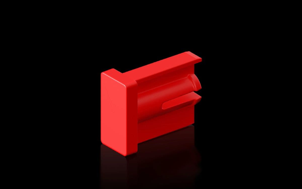 RiLineX connection pin for component adaptors and component supports