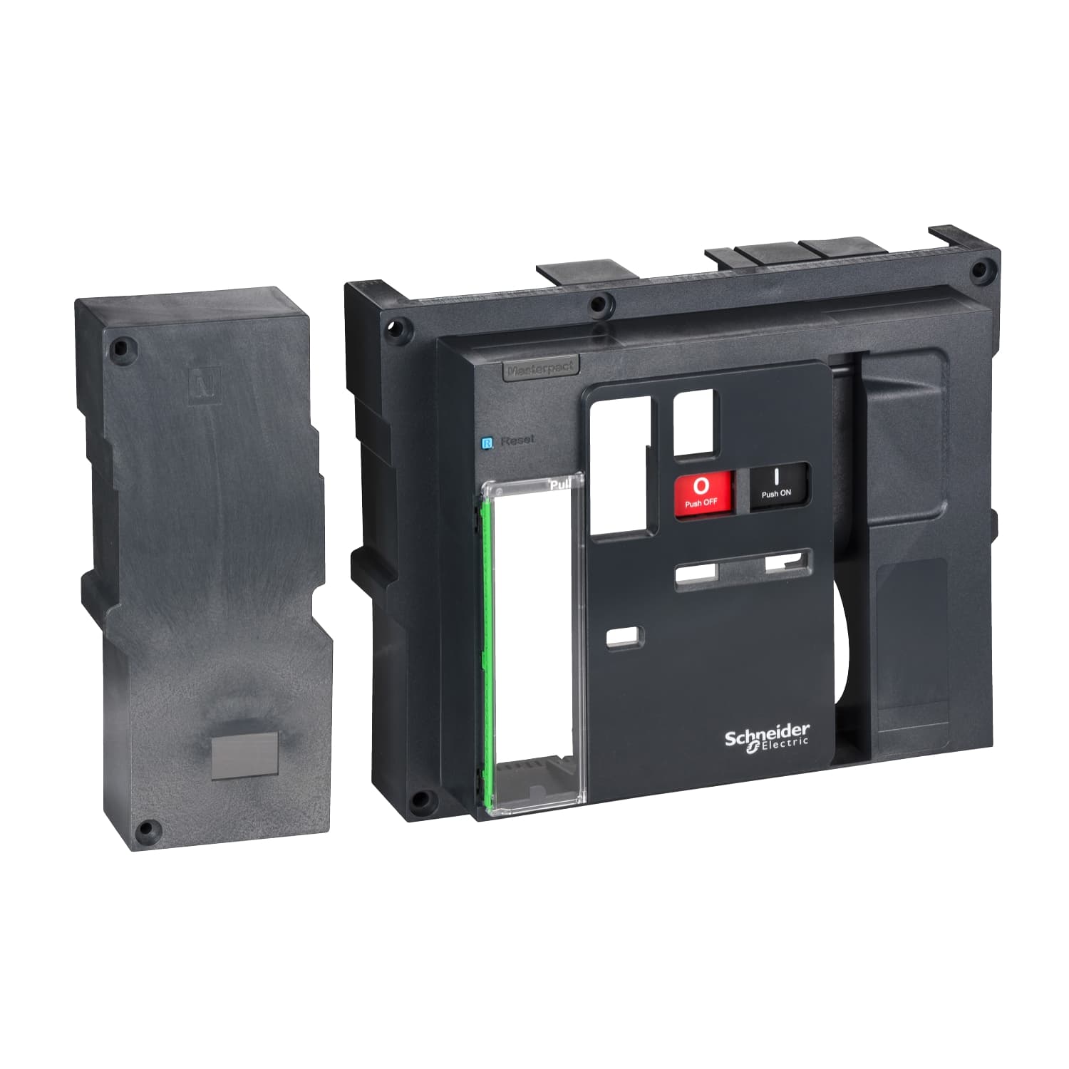 Circuit breaker frame, MasterPacT MTZ2 12H1, for MicroLogic Active, 1250A, 66kA/440VAC (Icu), 4P, drawout, right neutral