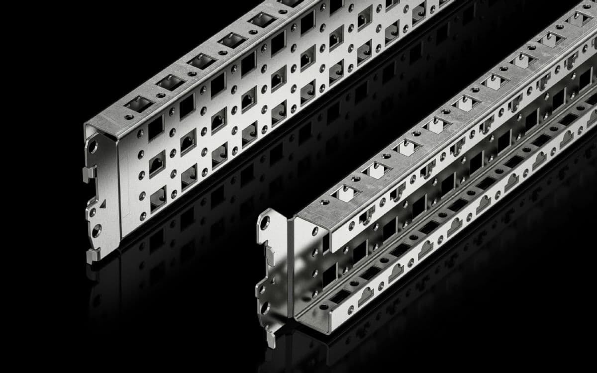 Punched section with mounting flange, 23 x 64 mm for VX, VX IT, VX SE, AX plastic
