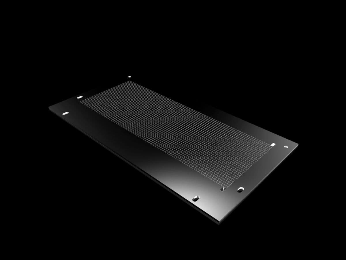 Plastic gland plate for compartment divider