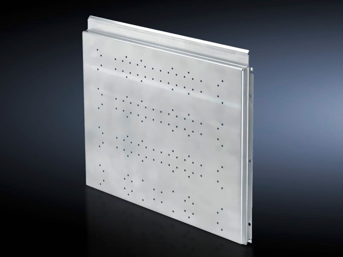 Compartment side panel module for cable connection space