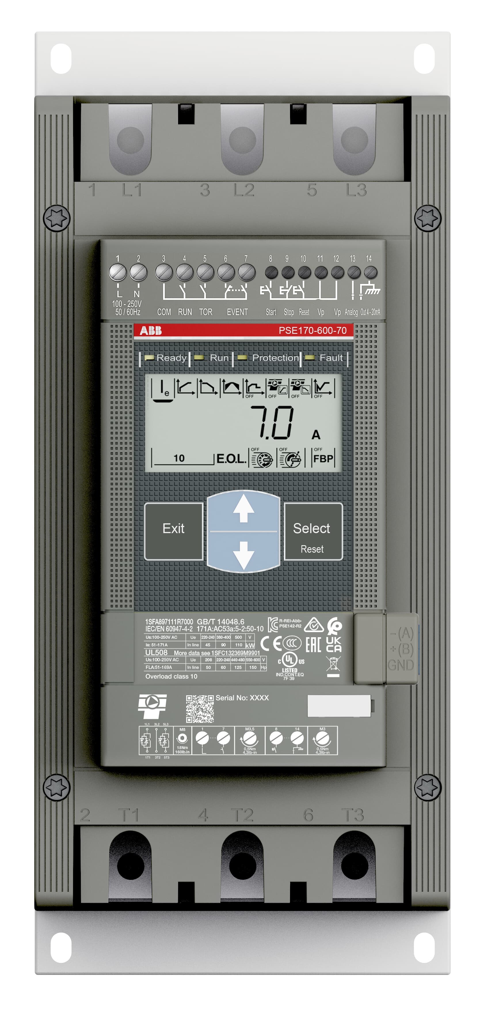 PSE170-600-70D Softstarter demo